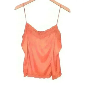 Worthington Lace Strap Cami Strap Top Orange